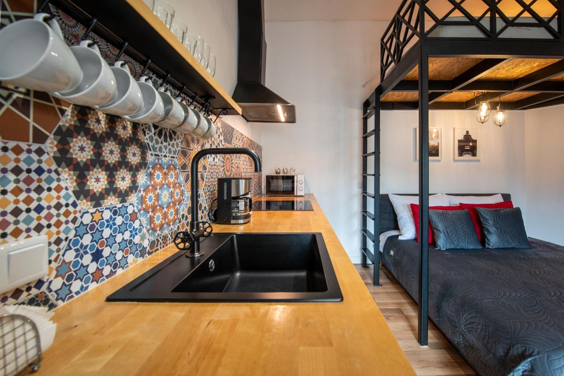 Modern Apartment Arizona Studio Old Town Dietla Balcony Cracóvia Exterior foto